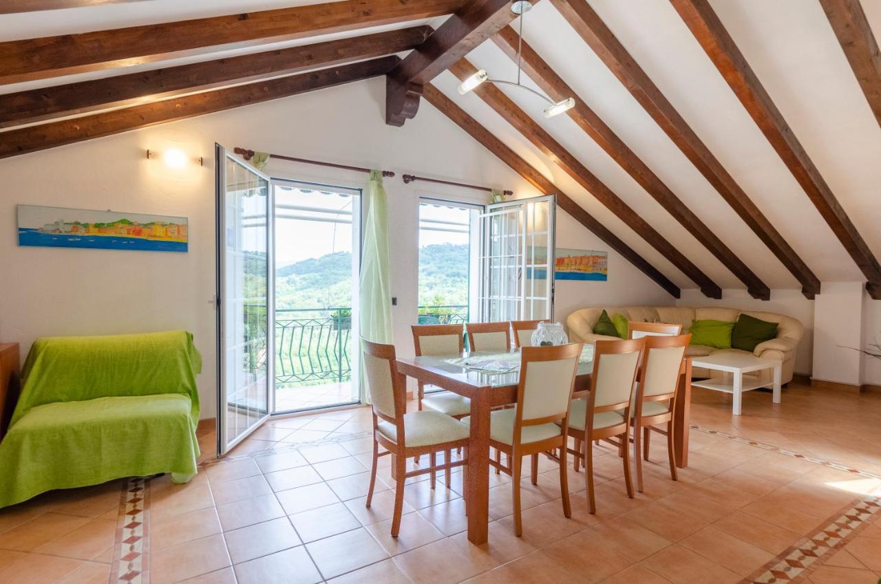 Ca' Do Pescou, Charming 2,Bedroom Apartment With Stunning Hill Views Overlooking The Greenery Рапало Екстериор снимка